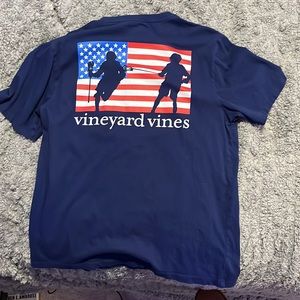 Navy vineyard vines lacrosse tshirt